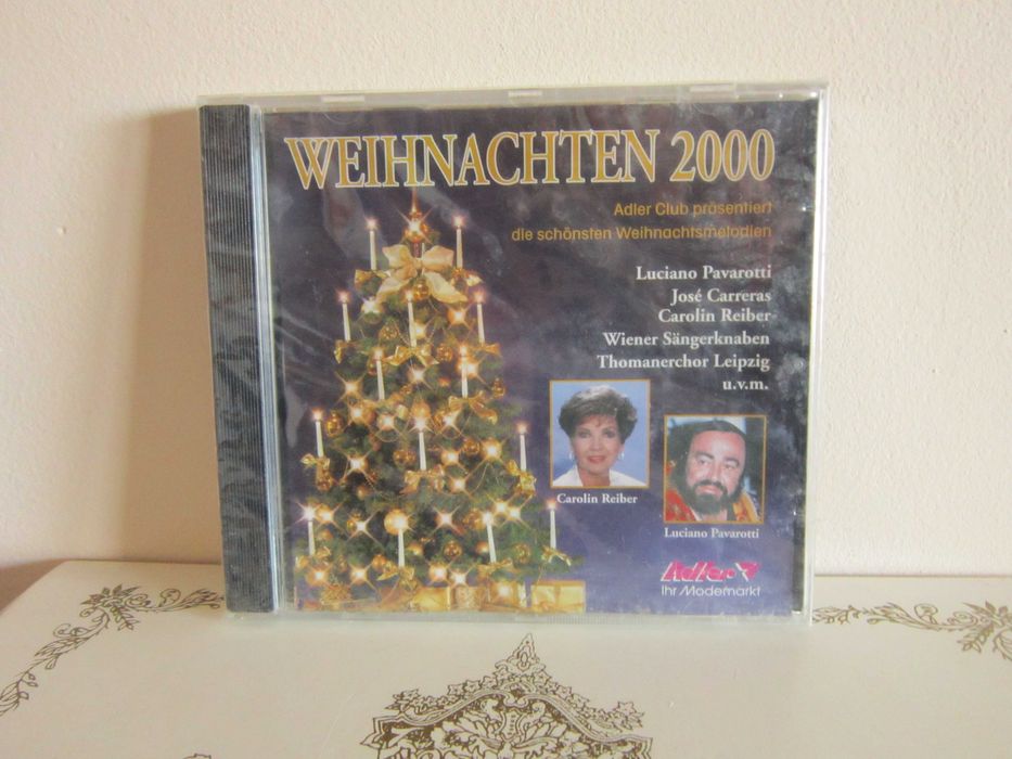 cadou rar cd Craciun 2000 Luciano Pavarotti,Carrera,Cor Viena -sigilat