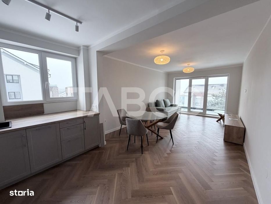Apartament 3 camere 2 bai terasa la prima inchiriere in DaVinci Sibiu