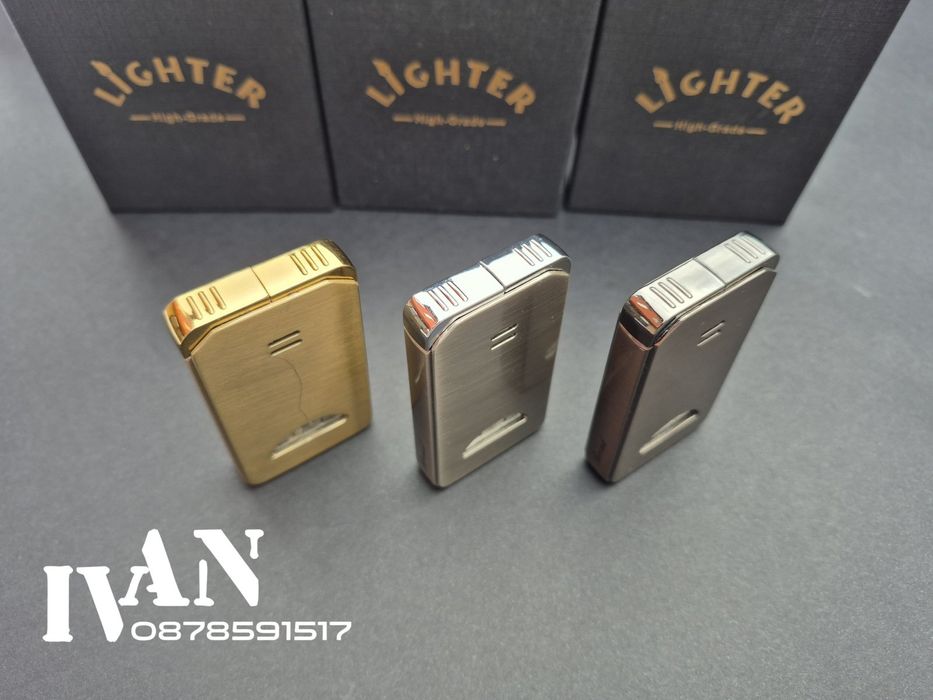 Газова запалка с два различни пламъка (Три цвята)