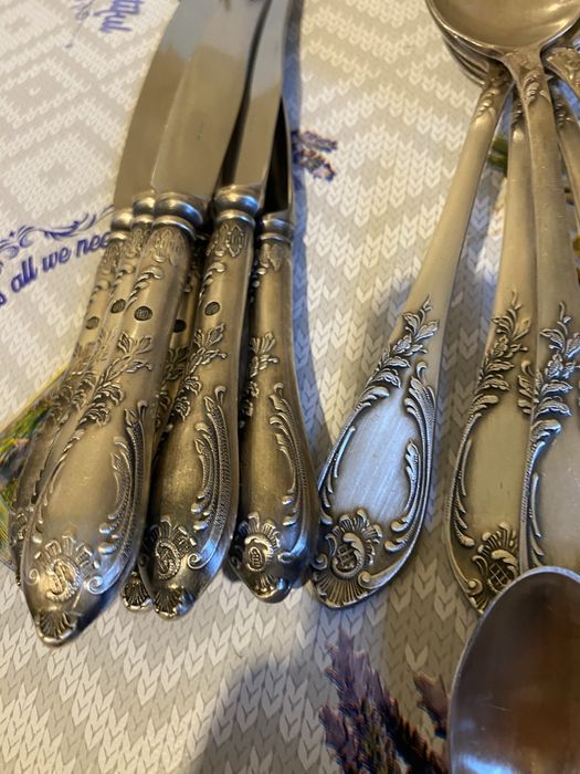 Tacamuri argintate  24 piese