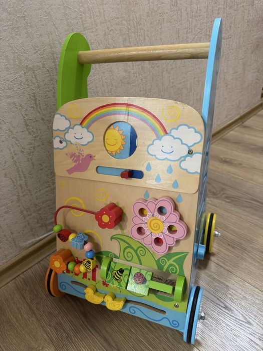 Дървена проходилка 6 в 1 Bigjigs