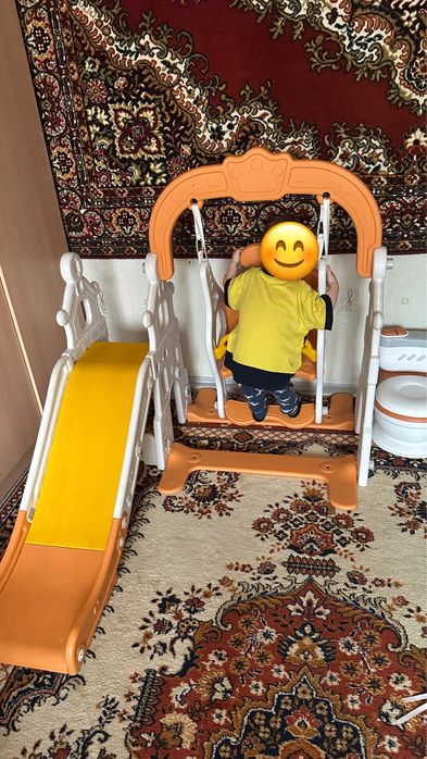 Качеля с горкой