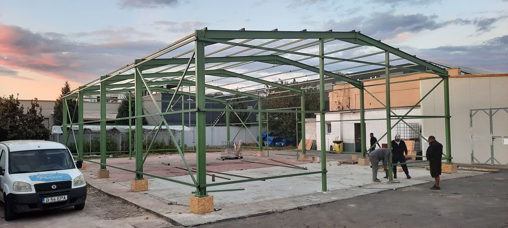 Vând  hală metalică conform proiectului dvs lucrăm fără avans