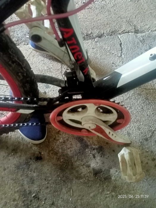 Велосипед на ходу