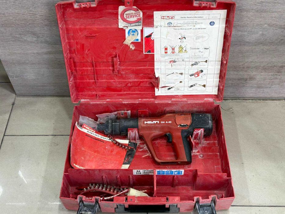 Hilti DX A40 – пиронен пистолет за бетон и стомана