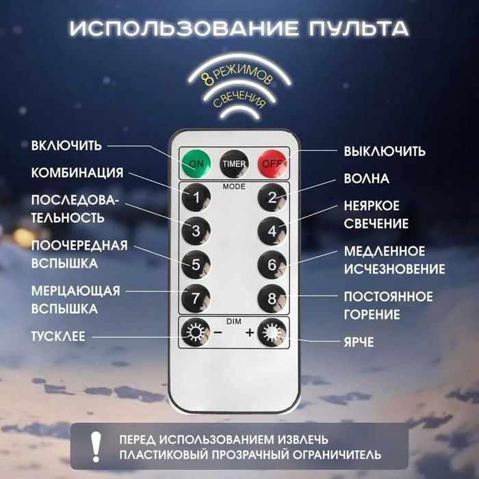 Гирлянда Роса 100 метров