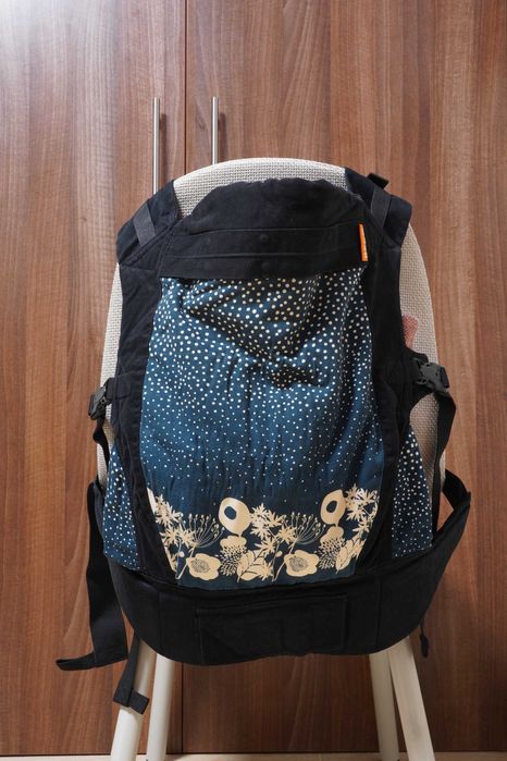 Marsupiu Toddler Twilight, Beco, Bumbac, Negru/Albastru