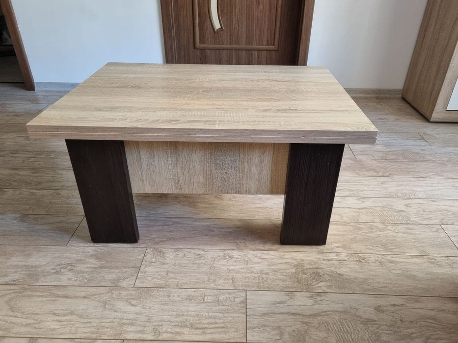 Masa extensibila pentru living - stejar sonoma si wenge