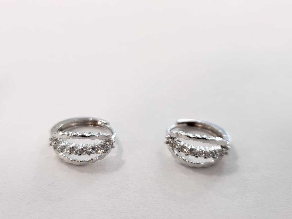 Cercei aur alb, 14k, 1.53g(b 67949.5 Ag2 Tudor1)