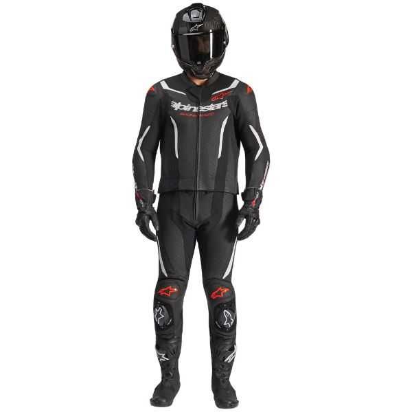 Кожен мото екип за мотор  ALPINESTARS 2PCS GP Force V2 BLACK/RED