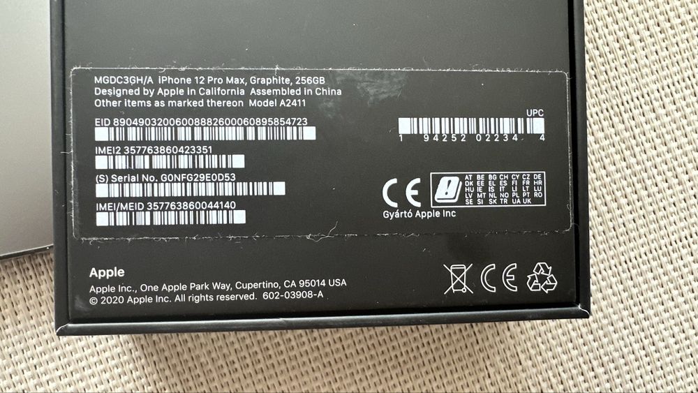 iPhone 12 Pro Max 256 Gb