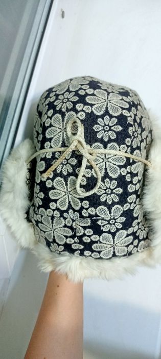 Шапка мех натуральный кролик