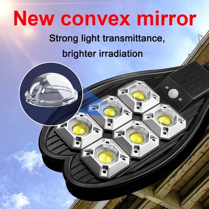 2022 1200W със Стойка Соларна Лампа Лампи Прожектор соларен Cobra