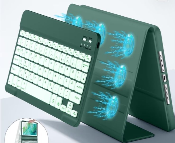 Husa cu tastatură wireless pentru iPad de 10.2 inch