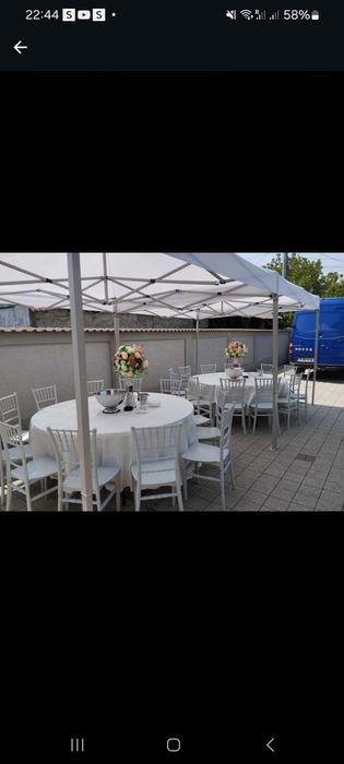Închirieri pavilioane mese scaune, vesela completă pt orice eveniment