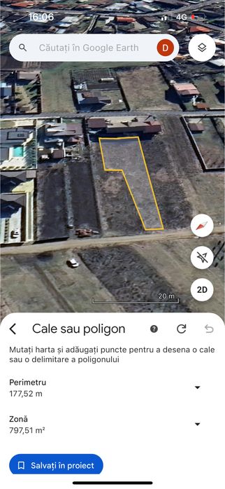 Vand teren intravilan Com. Bucov, zona parc