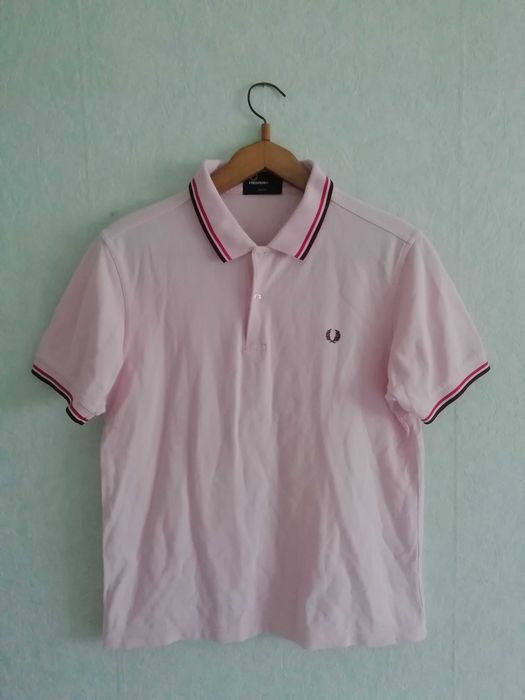 Fred Perry slim fit Polo Pink оригинална розова поло тениска