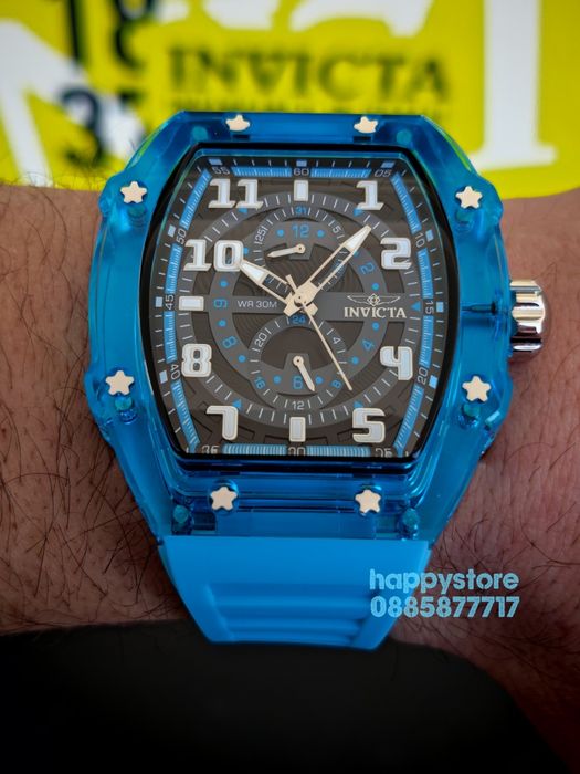 INVICTA Cyclone Blue 49 mm, Инвикта нов ръчен часовник