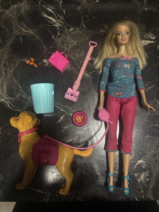 Barbie Potty Training Blissa/Taffy Барби кукла с куче/котка