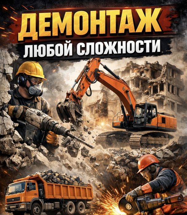 Демонтаж любой сложности