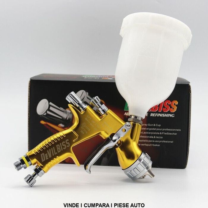 Pistol vopsit auto devilbiss gti pro lite 1.3 lac și vopsea nou
