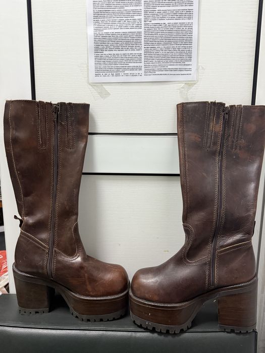 Дамски зимни ботуши от телешка кожа марка Bull Boxer