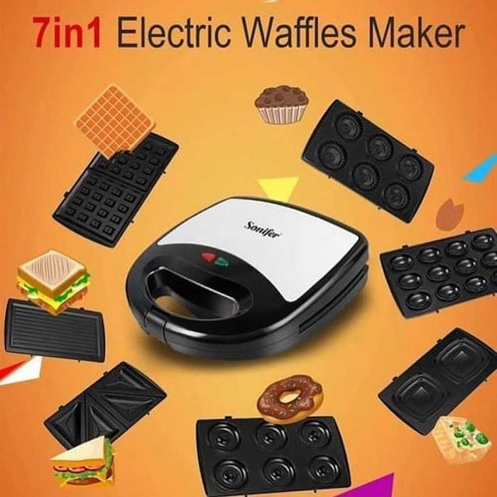Sonifer 7в1 Вафельница сендвечница Тостер орешница печеница sf-6054