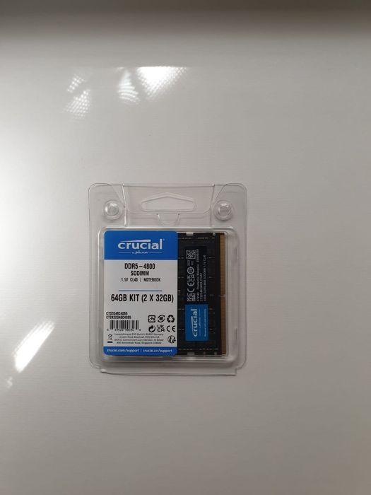 64GB RAM DDR5-4800MHz Crucial