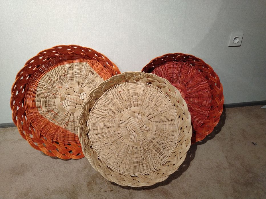 Продам плетенные корзины за 12 штук ны для фруктов и не только!