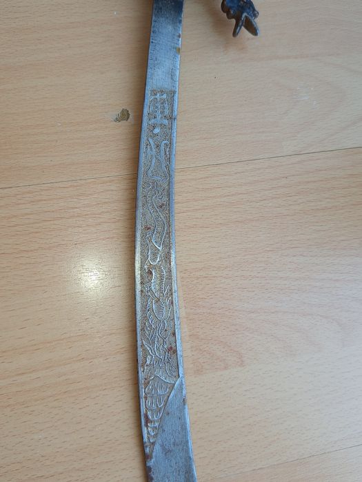 Sabie vintage de colecție, mâner cu cap de dragon,de colecție