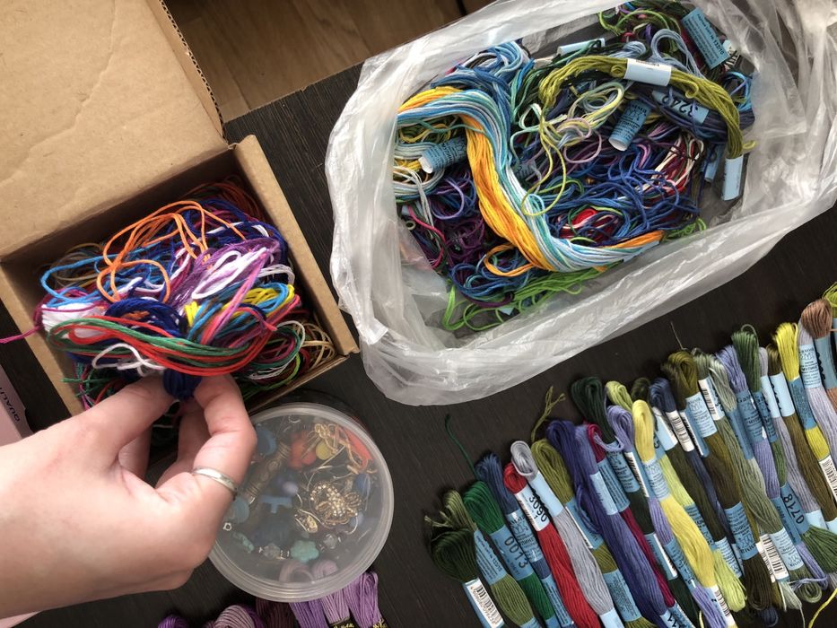 Хлопковые нитки мулине