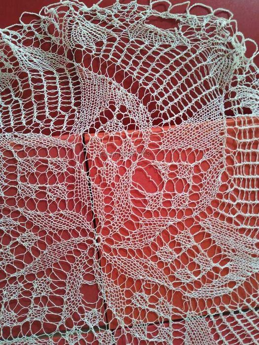 Антична среда на 20-ти век Салфетка плетена на една кука