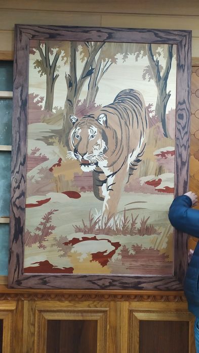 Пано картина из  натурального массива дерева не МДФ и нешпон