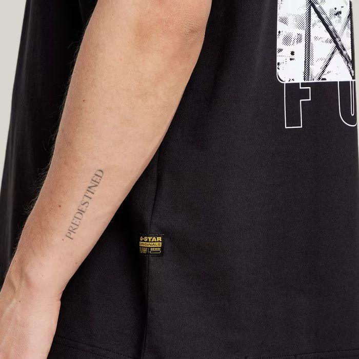 Уголемена тениска G-Star Raw Barcode S , M , L , XL , XXL нова мъжка