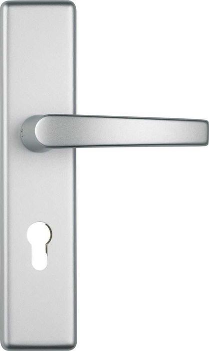 2 x Manere Mobil/fix Cu Sild Usa Intrare Abus 92/118 Mm, Argintiu