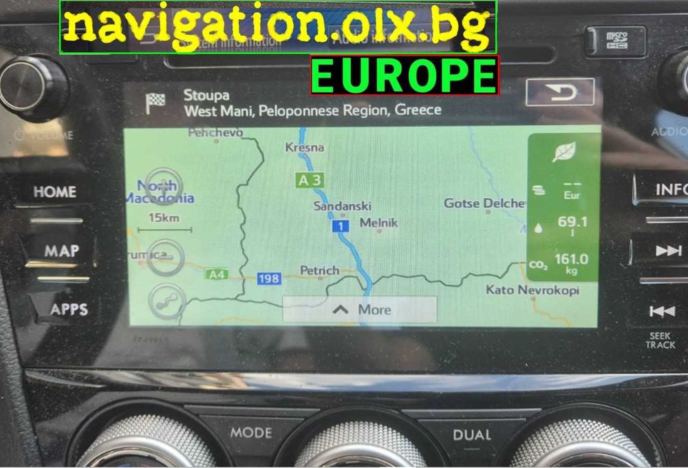 2026 SD card Субару карта навигaция Subaru GEN2 Forester Legacy