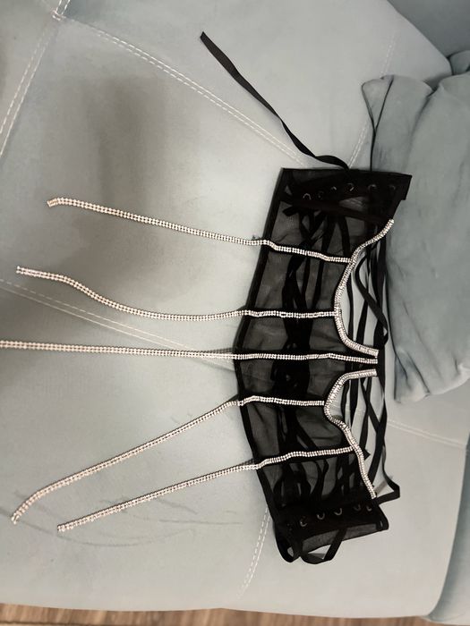 Корсет со стразами