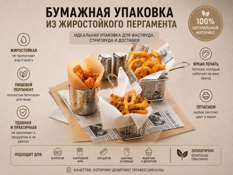 Упаковочная бумага брендированная