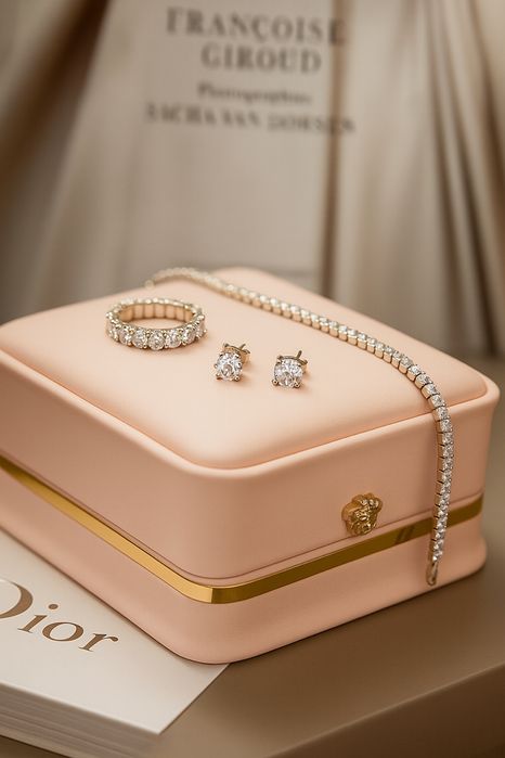 Модный комплект тенисска серебро 925пробы