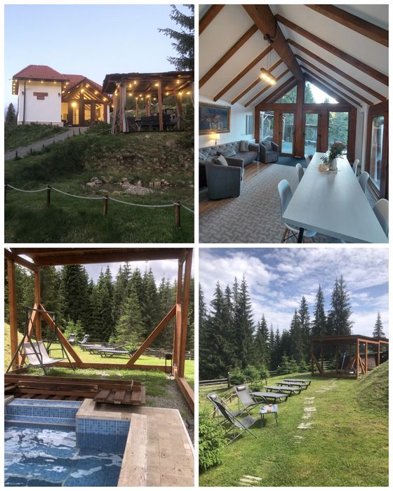 Cabana de inchiriat integral fara vecini ciubar piscina incalzita Belis Cluj Marisel munti apuseni 4 camere 5 bai