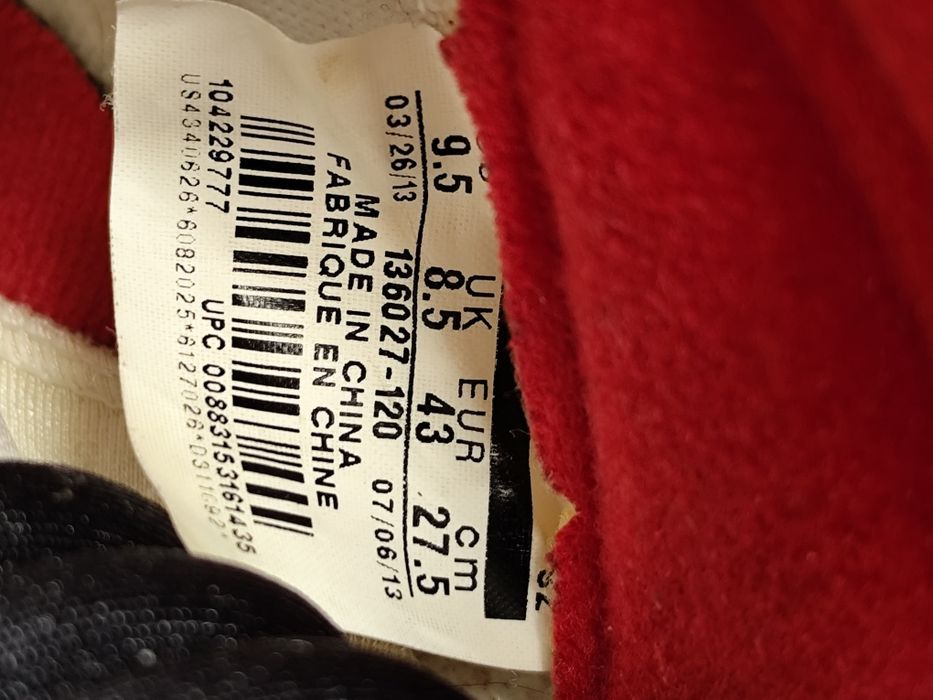 Air Jordan 5 Fire Red размер 43