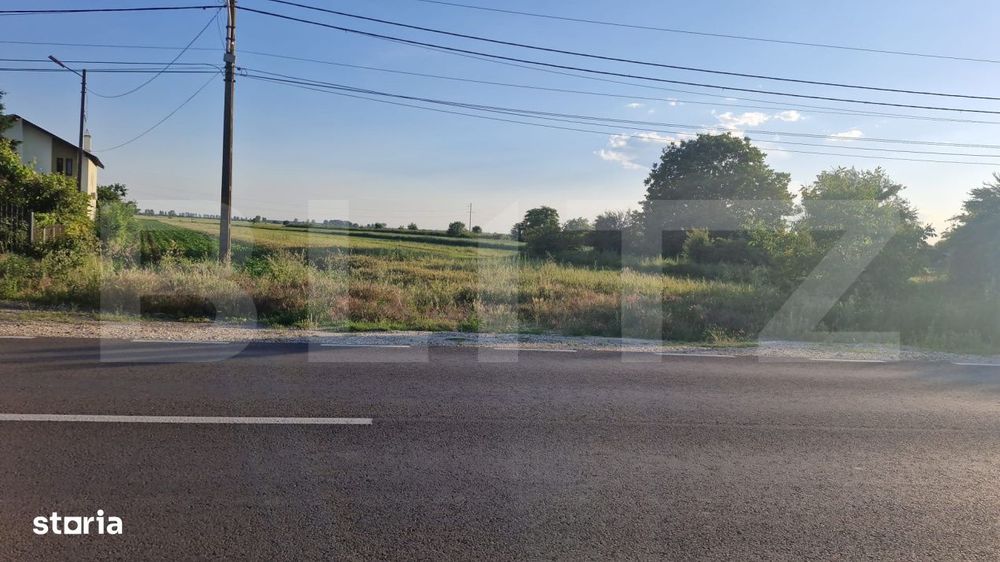 Teren 9.000 mp, potrivit investitie comercial, DN7 Gaesti - Gura Foii