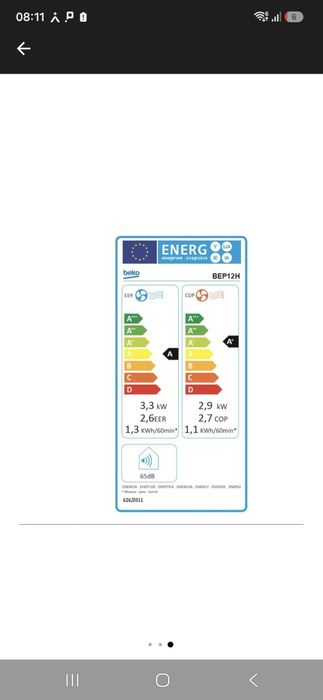 Aparat aer condiționat  beko 1200 portabil