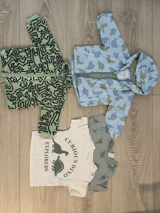 Set primavara jacheta, tricouri marime 74-80