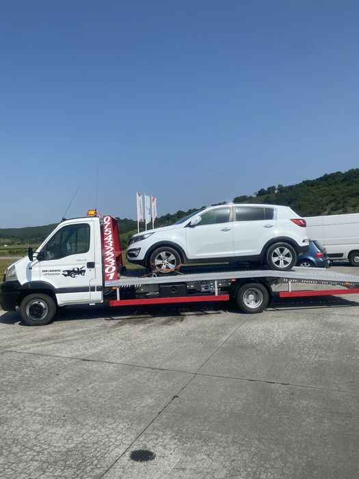 Tractări Auto Sibiu NON-STOP | Platformă Auto 24/7 | SAN Logistic ING