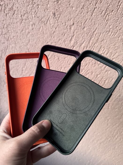 Huse piele Apple Leather iPhone 17Pro/17ProMax