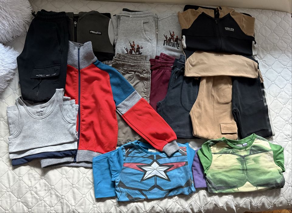 Яке, бомбър яке, дънки,3 сета дрехи Zara,Geоrge, Jack &Jones, Benetton и др.