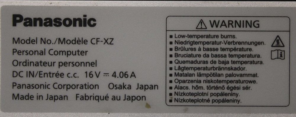 Panasonic Toughbook CF-XZ6