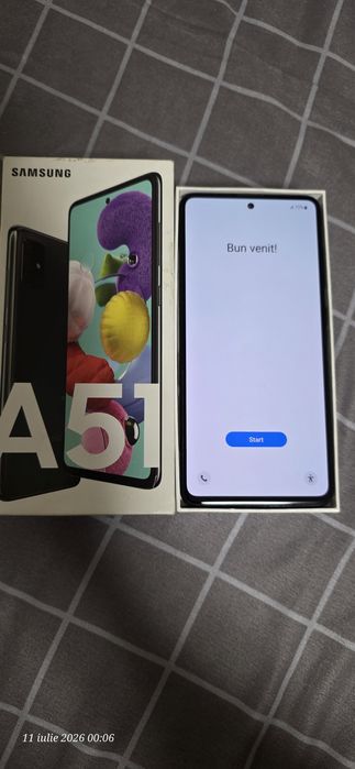 Telefon mobil Samsung Galaxy A51, negru, Dual SIM, 128GB, 4GB RAM, 4G