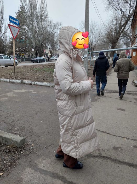 Пуховик зимний болоневый